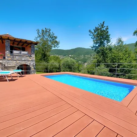 Feriehus I Giardini Di - Rumanin, Garden&pool Camogli